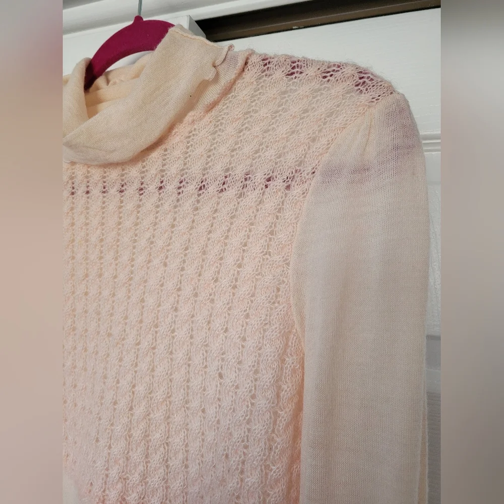 MOTH Anthropologie Women's Soft/Warm Sweater Turtleneck Wool/Mohair/Cashmere S - Picture 12 of 15
